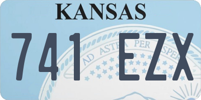 KS license plate 741EZX