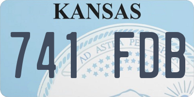 KS license plate 741FDB