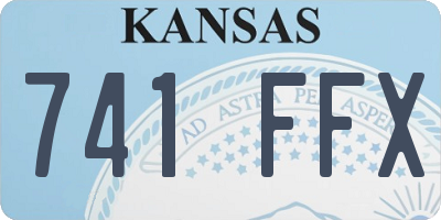 KS license plate 741FFX