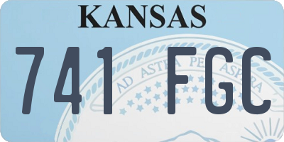 KS license plate 741FGC