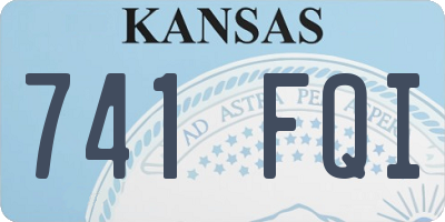 KS license plate 741FQI