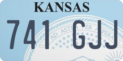 KS license plate 741GJJ