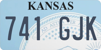 KS license plate 741GJK