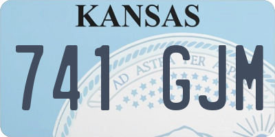 KS license plate 741GJM