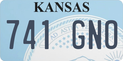 KS license plate 741GNO