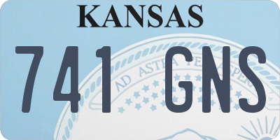 KS license plate 741GNS