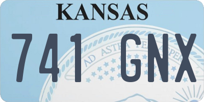 KS license plate 741GNX