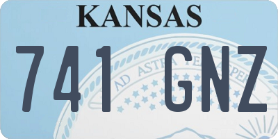 KS license plate 741GNZ