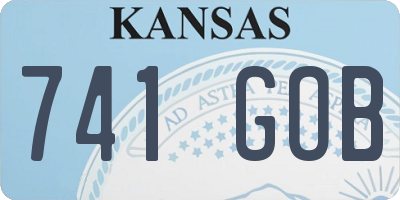 KS license plate 741GOB