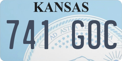 KS license plate 741GOC
