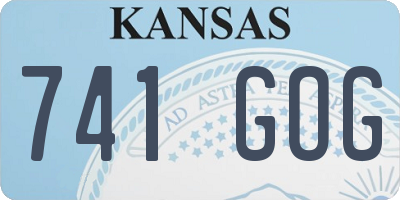 KS license plate 741GOG