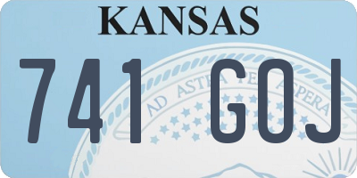 KS license plate 741GOJ