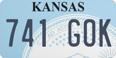 KS license plate 741GOK