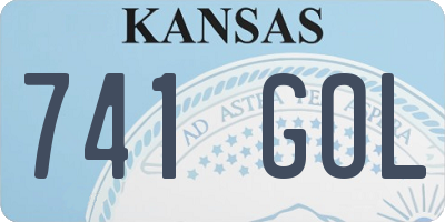 KS license plate 741GOL