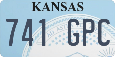 KS license plate 741GPC