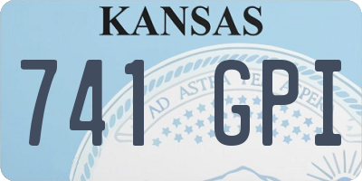 KS license plate 741GPI