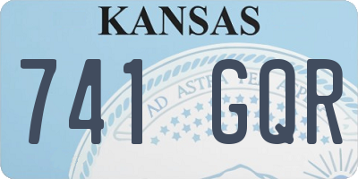 KS license plate 741GQR