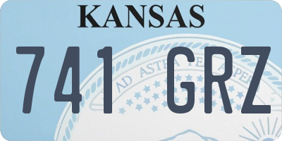 KS license plate 741GRZ