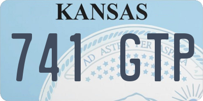 KS license plate 741GTP