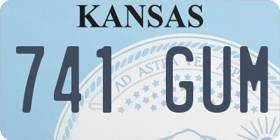 KS license plate 741GUM