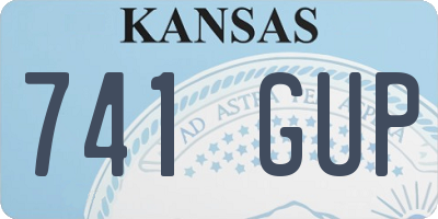 KS license plate 741GUP