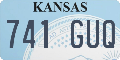KS license plate 741GUQ