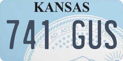 KS license plate 741GUS