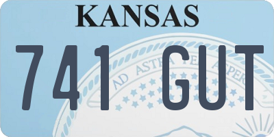 KS license plate 741GUT