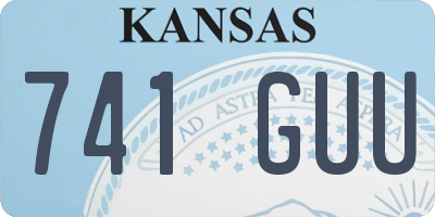 KS license plate 741GUU