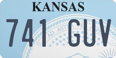 KS license plate 741GUV