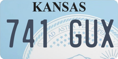 KS license plate 741GUX