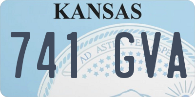 KS license plate 741GVA