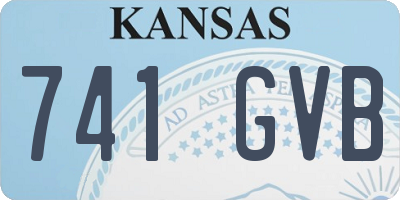 KS license plate 741GVB