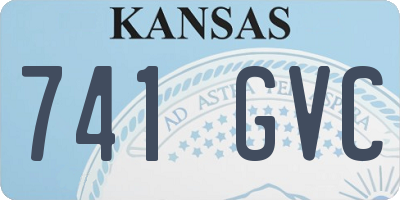 KS license plate 741GVC