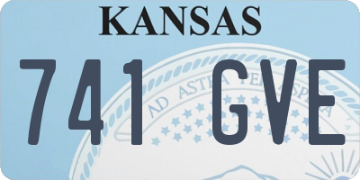 KS license plate 741GVE