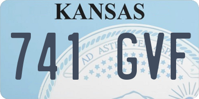 KS license plate 741GVF