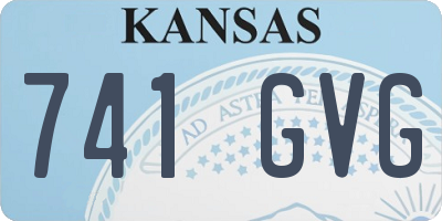 KS license plate 741GVG