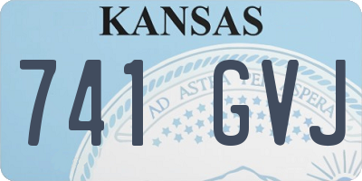 KS license plate 741GVJ