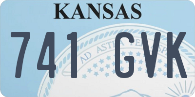 KS license plate 741GVK
