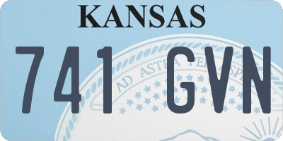 KS license plate 741GVN