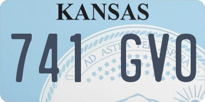KS license plate 741GVO