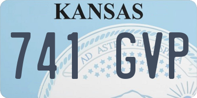 KS license plate 741GVP