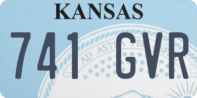KS license plate 741GVR