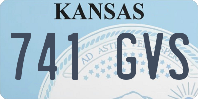 KS license plate 741GVS