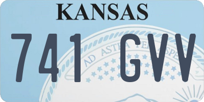 KS license plate 741GVV