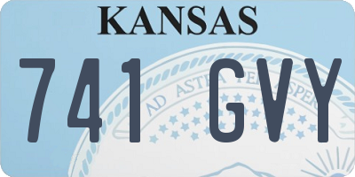 KS license plate 741GVY