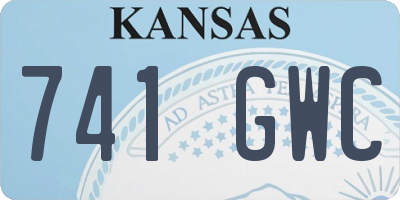 KS license plate 741GWC