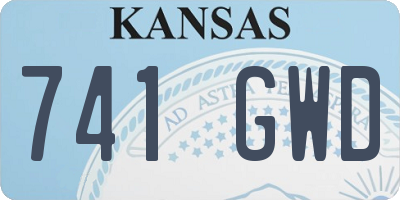 KS license plate 741GWD