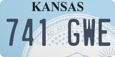 KS license plate 741GWE