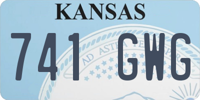 KS license plate 741GWG